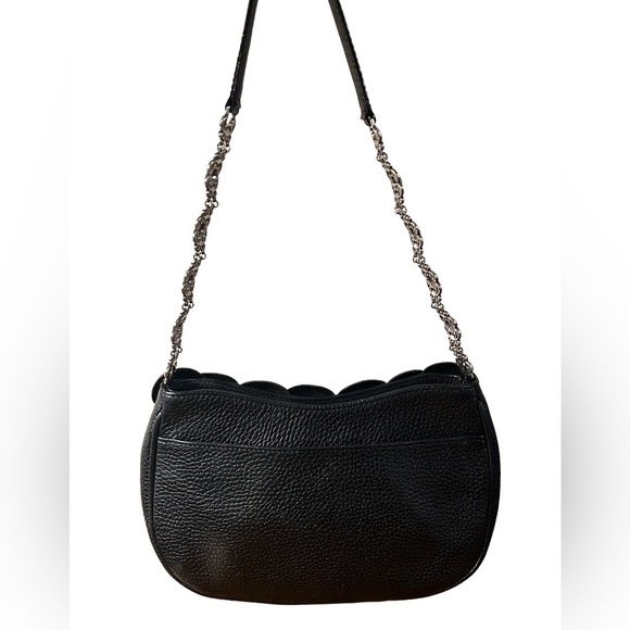 Brighton Rosalie Black Flower Leather Handbag - Picture 8 of 9